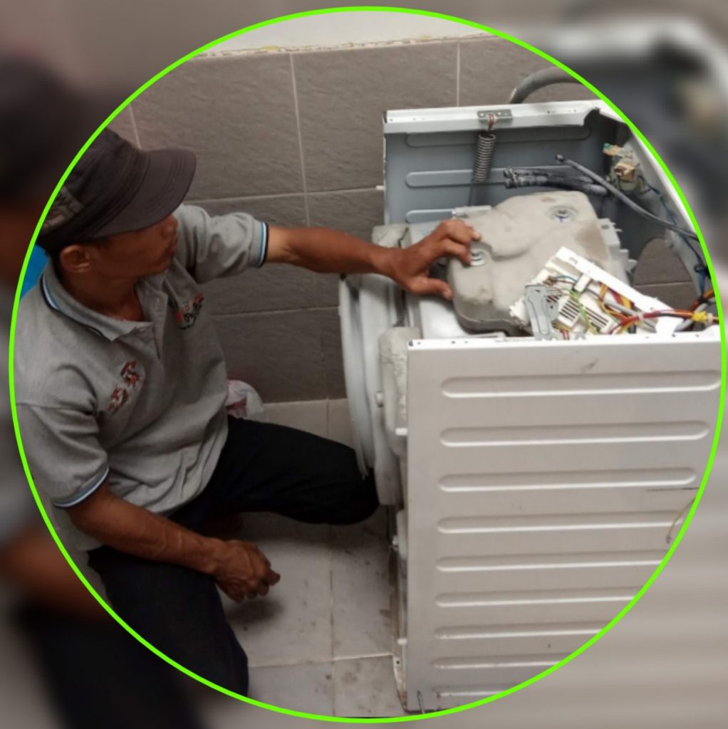 Service mesin cuci front loading bsd, bintaro, pamulang