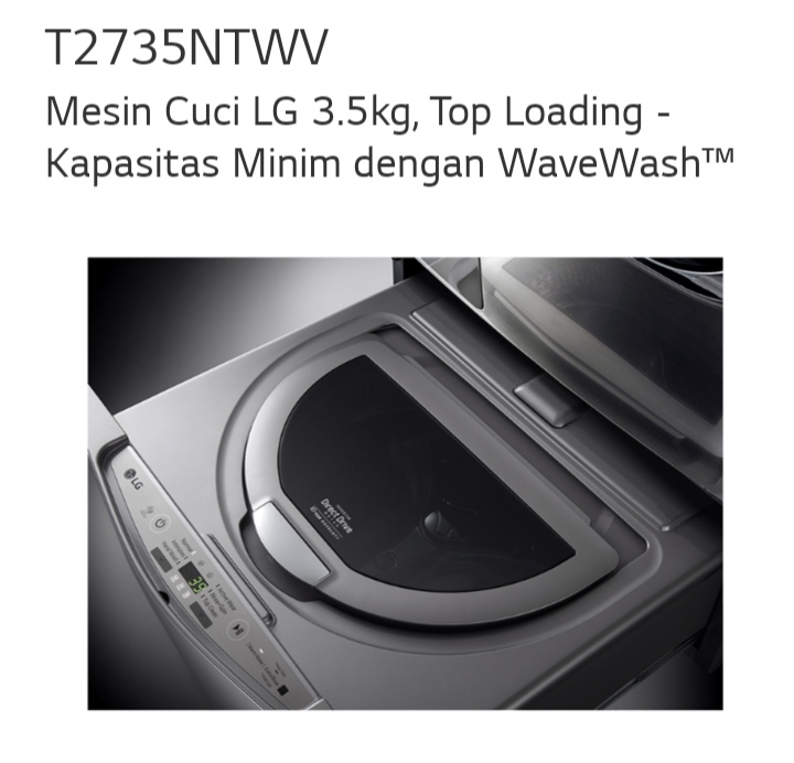 Service mesin cuci LG top loading bsd serpong, gading serpong, bintaro